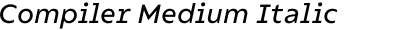 Compiler Medium Italic